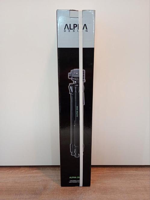 Alpha Design 3500 Statief - Nieuw in Doos, Audio, Tv en Foto, Fotografie | Statieven en Balhoofden, Nieuw, Driepoot, 150 tot 175 cm