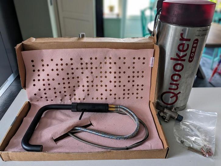Quooker Fusion Zwart Square met Combi(+) boiler complete set, Huis en Inrichting, Keuken | Keukenelementen, Zo goed als nieuw