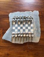 Leistenen Schaakbord met Granieten Stukken, Een of twee spelers, Ophalen of Verzenden, Gebruikt