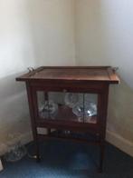 Oud Theekastje met Los Blad, Antiek, Glas, 25 tot 50 cm, Gebruikt