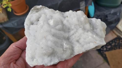 RS03 Kwarts op Fluoriet Mine Fontsante Frankrijk Collectie, Verzamelen, Mineralen en Fossielen, Mineraal, Ophalen of Verzenden