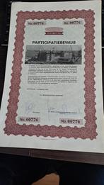 Interfund Participatiebewijs 1976 (10 stuks), Ophalen of Verzenden, 1970 tot heden, Certificaat van aandeel