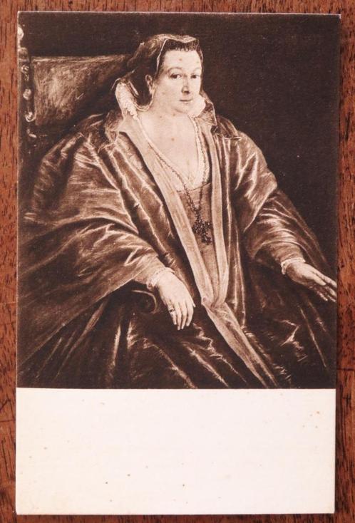 Antiek: Amsterdam Rijksmuseum Jacopo Bassang Vrouwenportret, Verzamelen, Ansichtkaarten | Nederland, Noord-Holland, Voor 1920