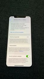Iphone X - batterij 60% - achterkant erg beschadigd, Gebruikt, 64 GB, Zonder simlock, Zonder abonnement