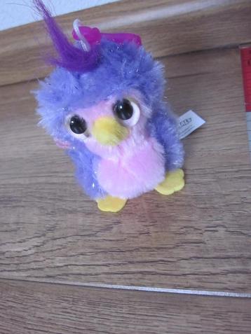 Hatchimals paars zacht pluche knuffel vogel sleutelhanger  beschikbaar voor biedingen