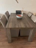 Eethoek met 4 stoelen + salontafel, Huis en Inrichting, Tafels | Eettafels, Ophalen, Gebruikt, 50 tot 100 cm, 150 tot 200 cm