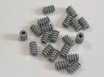 Partij 20x nieuwe lichtgrijze Lego Technic worm wielen, Ophalen of Verzenden, Nieuw, Losse stenen, Lego