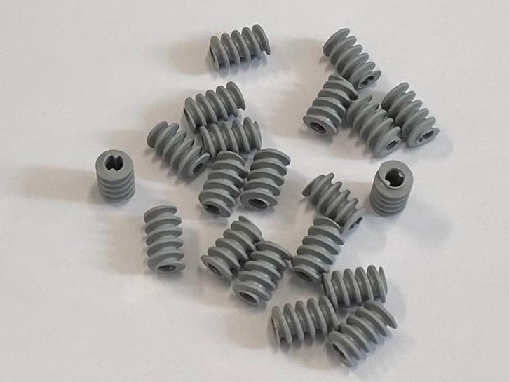 Partij 20x nieuwe lichtgrijze Lego Technic worm wielen, Kinderen en Baby's, Speelgoed | Duplo en Lego, Nieuw, Lego, Losse stenen