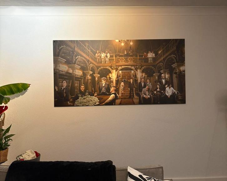 The Gangsters Reunion Schilderij op Aluminium 180x90 cm, Antiek en Kunst, Kunst | Schilderijen | Abstract, Ophalen