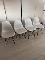 4 Eames DSR Look-a-like Stoelen - Beige, Ophalen, Kunststof, Gebruikt, Overige kleuren