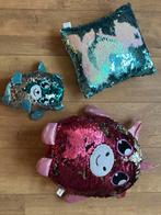 Pailletten Kussens/Knuffels - 3 stuks, Ophalen, Zo goed als nieuw