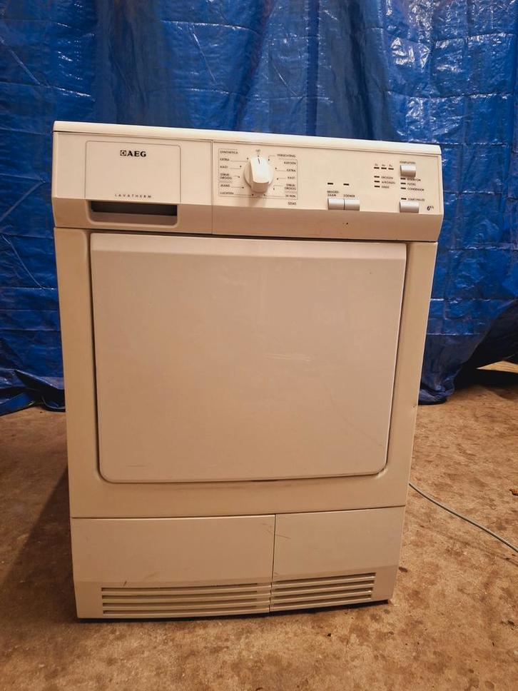 AEG LAVATHERM Condensdroger 6kg, Witgoed en Apparatuur, Wasdrogers, Gebruikt, Condens, Voorlader, 4 tot 6 kg, 85 tot 90 cm, Anti-kreukfase