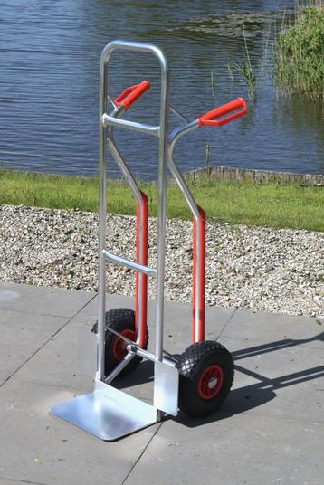 Nieuwe alu steekwagen, incl. wielen met metalen rollagers beschikbaar voor biedingen