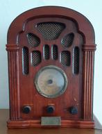 Vintage radio cassettespeler houten kast, Ophalen of Verzenden, Gebruikt, Radio