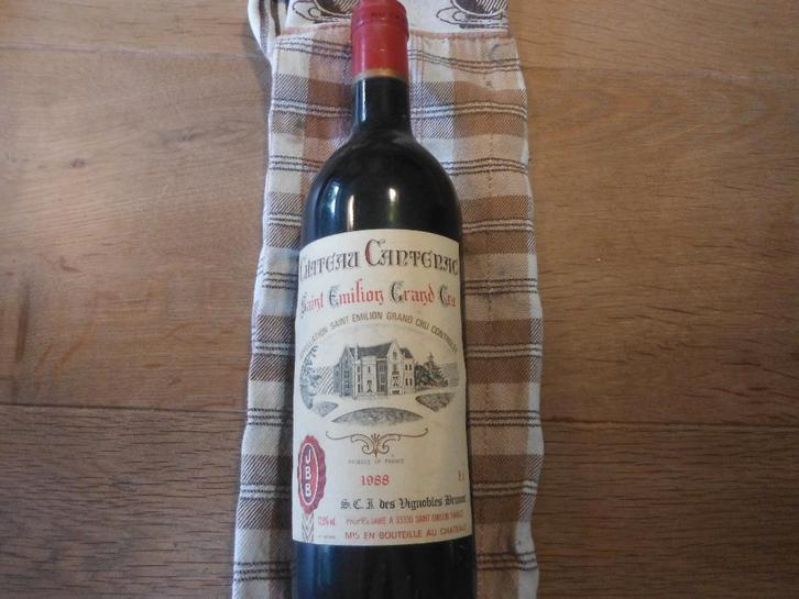 1988 Chateau Cantenac Saint Emilion Grand Cru, Verzamelen, Wijnen, Nieuw, Rode wijn, Frankrijk, Vol, Verzenden