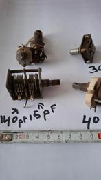 4 x variabele condensator, Audio, Tv en Foto, Ophalen of Verzenden, Bouwradio
