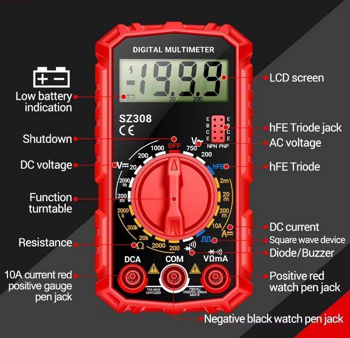Te koop; Multimeter., Doe-het-zelf en Verbouw, Meetapparatuur, Nieuw, Multimeter, Ophalen of Verzenden