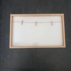 Houten fotolijst met wasknijpers, Ophalen, Zo goed als nieuw