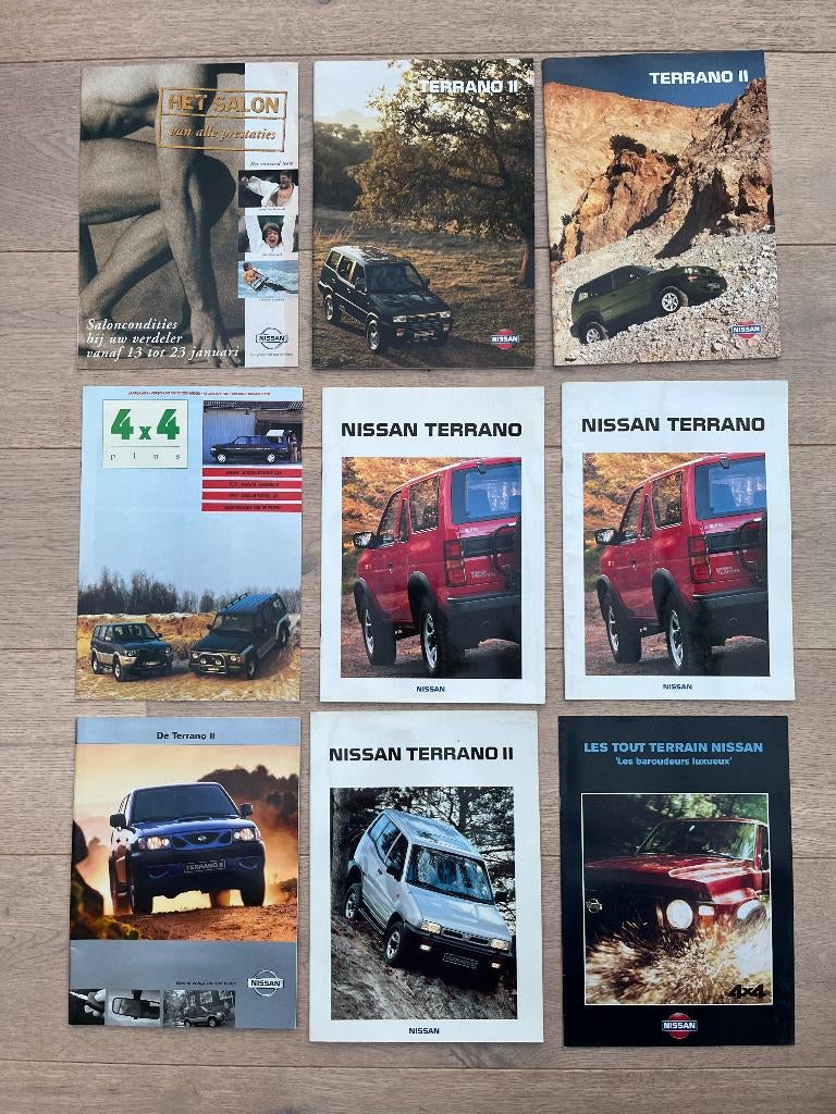 NISSAN TERRANO FOLDERS, Ophalen of Verzenden, Zo goed als nieuw, Nissan