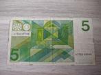 Misdruk biljet 5 gulden Vondel 1973, mist kleur, Ophalen of Verzenden, 5 gulden