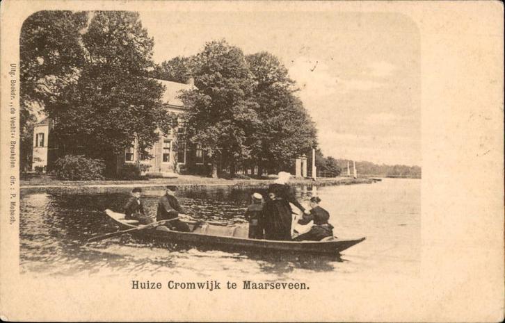 Huize cromwijk te Maarseveen  uitg P.Mobach st 1902, Verzamelen, Ansichtkaarten | Nederland, Gelopen, Utrecht, Voor 1920, Ophalen of Verzenden