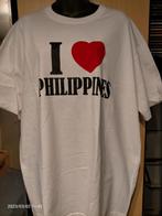 Shirt I love philippines M/V, Kleding | Heren, T-shirts, Gedragen, Ophalen of Verzenden, Wit, Overige maten