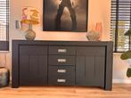 Henders & Hazel Zwart Dressoir, Gebruikt, 150 tot 200 cm, Ophalen of Verzenden, 25 tot 50 cm