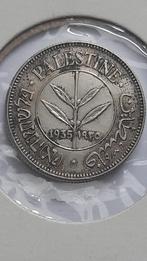 Palestina 50 Mils 1935 - Prachtig! - Zilver 5,83 Gr - Oplage, Ophalen of Verzenden, Zilver
