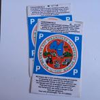 Twee oude stickers.  Parkeerbewijs.  Beekse Bergen.  Hilvare, Verzamelen, Stickers, Ophalen of Verzenden, Zo goed als nieuw, Overige typen