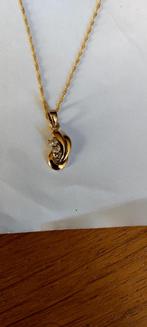 14 karaat gouden halsketting  gouden hanger, Ophalen of Verzenden, Zo goed als nieuw, Goud