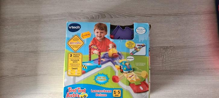 VTech Toet Toet Auto's Lanceerbaan Deluxe, Kinderen en Baby's, Speelgoed | Overig, Zo goed als nieuw, Jongen of Meisje, Ophalen of Verzenden