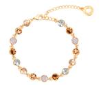 Armband met Swarovski kristallen Doublé geelgoud ID=28, Sieraden, Tassen en Uiterlijk, Armbanden, Met kristal, Overige materialen
