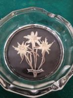 asbak van glas met ingelegde bloemen vipiteno, Ophalen of Verzenden, 'T Olde Gre-j, Info@toldegrej.nl, Endepoelstraat 20f Didam