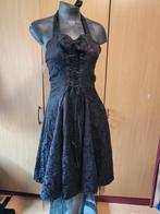 Retro jurk hearts&roses 42, Kleding | Dames, Gelegenheidskleding, Ophalen of Verzenden, Zo goed als nieuw, Maat 42/44 (L), Galajurk