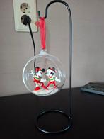 Kerstbal/ornament mickey en minnie mouse, Verzamelen, Disney, Ophalen, Mickey Mouse, Gebruikt, Beeldje of Figuurtje