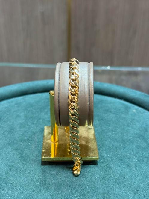 18KT Goud - 30.3 Gram - Armband - CUBAN, Sieraden, Tassen en Uiterlijk, Armbanden, Nieuw, Goud, Ophalen