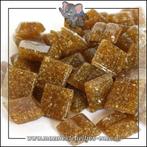 Glasmozaiek steentjes Basic Line | 1cm Mini Mid Brown, Hobby en Vrije tijd, Knutselen, Verzenden, Nieuw, Materiaal