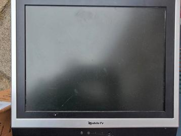 Mobile televisie camping camper 12v tv met adapter dvd spele beschikbaar voor biedingen