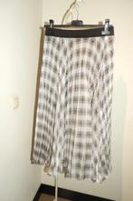 Maje langere rok gladde tulle look rok glans ruiten print M