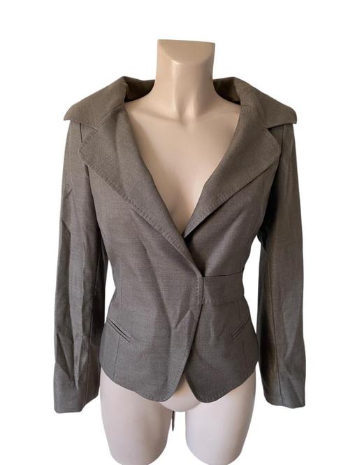MaxMara blazer S, Kleding | Dames, Jasjes, Kostuums en Pakken, Zo goed als nieuw, Maat 36 (S), Grijs, Ophalen of Verzenden