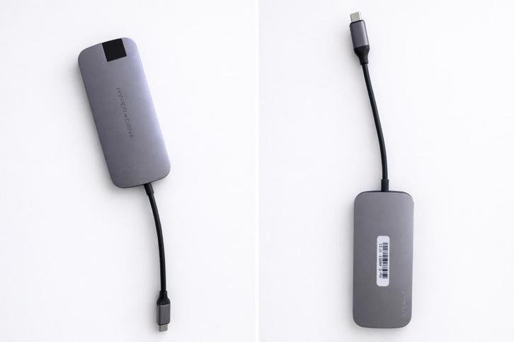Hyper Slim USB-C Hub space gray, Computers en Software, Dockingstations, Zo goed als nieuw, USB-hub, Verzenden