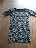 Zwart met print SMASHED LEMON jurkje maat 42, Kleding | Dames, Jurken, Zwart, Maat 42/44 (L), Ophalen of Verzenden, Knielengte
