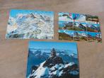 Ansichtkaart Jungfraujoch Zwitserland  3 stuks, Ophalen of Verzenden, 1980 tot heden, Ongelopen, Overig Europa
