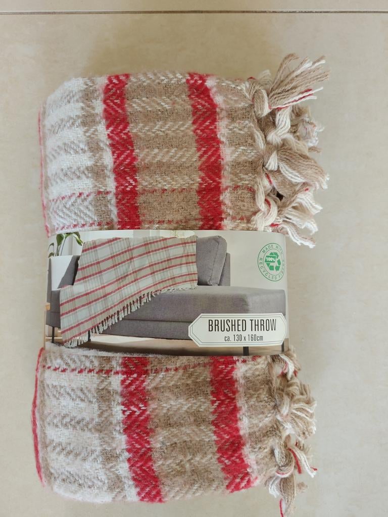 Prachtig Nieuw Plaid uit India, Verzenden, Nieuw