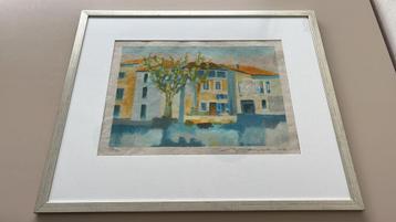 Willem Brauck- “Evian” kleuren zeefdruk 2006-ongelijst beschikbaar voor biedingen