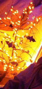 Halloween boom vleermuis oranje licht zgan, Zo goed als nieuw, Halloween of Griezel, Ophalen