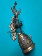 Antieke Bel met Vogel Decoratie, Antiek en Kunst, Antiek | Koper en Brons, Ophalen of Verzenden, Brons