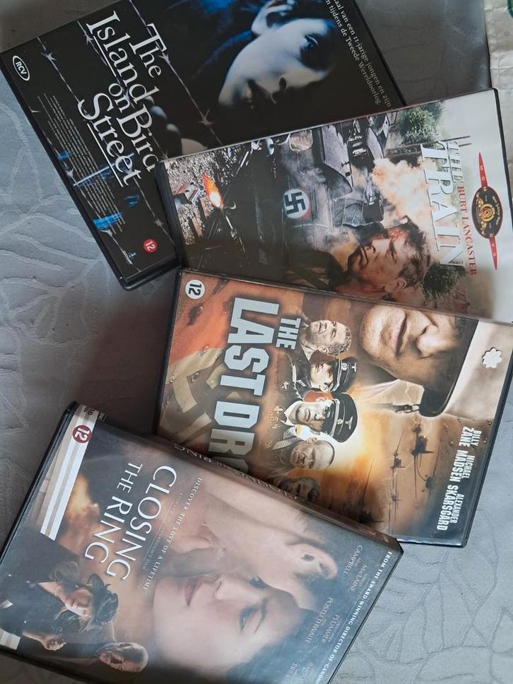 Oorlogsfilms DVD Collectie - The Train, The Last Drop, etc., Cd's en Dvd's, Dvd's | Actie, Gebruikt, Oorlog, Vanaf 12 jaar, Ophalen