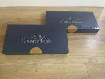 Slowwave zijden slaapmaskers – set van 2, nieuw in doos beschikbaar voor biedingen