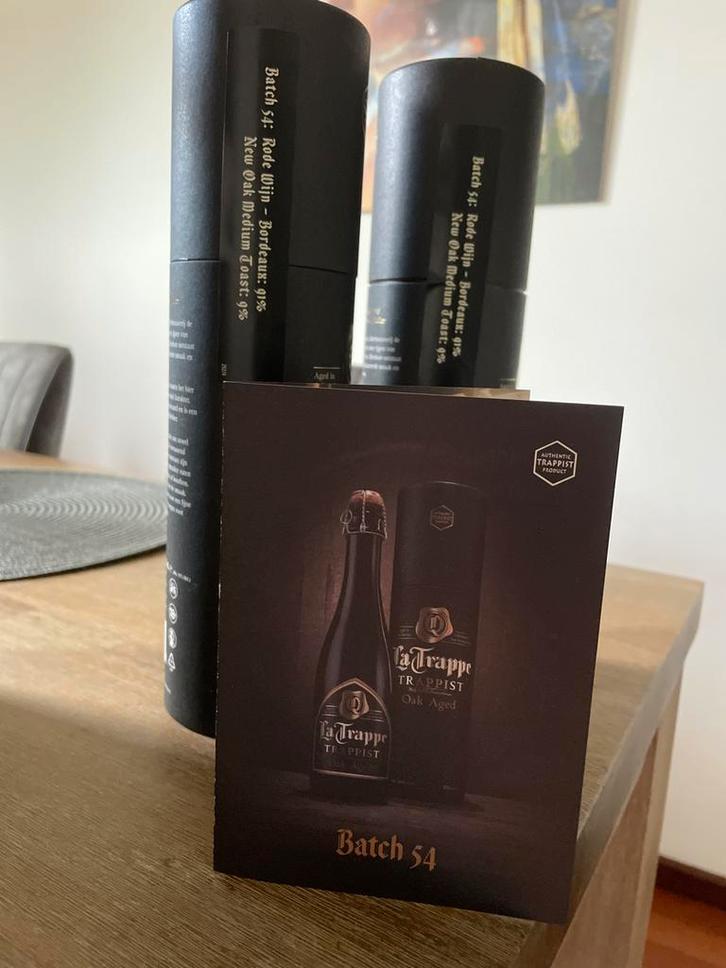 La Trappe Oak Aged - Batch 54 - 2 stuks, Verzamelen, Biermerken, Zo goed als nieuw, Flesje(s), La Trappe, Ophalen